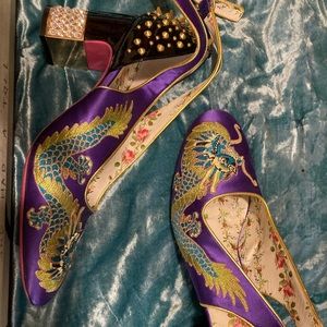 Gucci purple heels